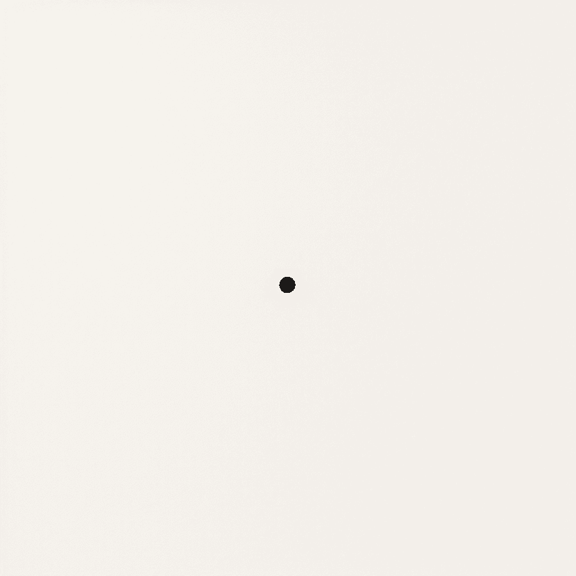 A single glowing golden dot floating in a soft cream-white void, representing a 0D point โ a number that takes up no space.