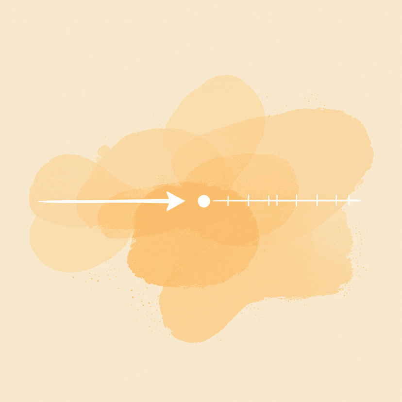 A number line with an arrow approaching the value 3 from the left, illustrating the concept of a limit — getting closer and closer without necessarily reaching.