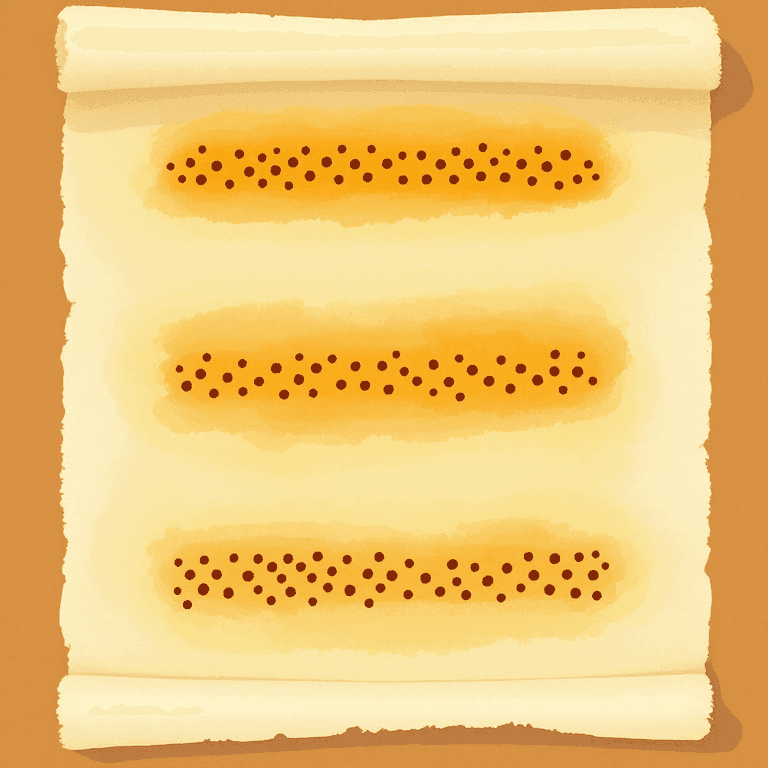 A painted illustration on parchment of three softly-painted horizontal rows stacked vertically on a single page, each row showing the same simple cluster of small dots arranged in slightly different visual patterns to suggest three equivalent forms of the same quantity. Warm scholarly tones, classical-education aesthetic, no text or numbers.