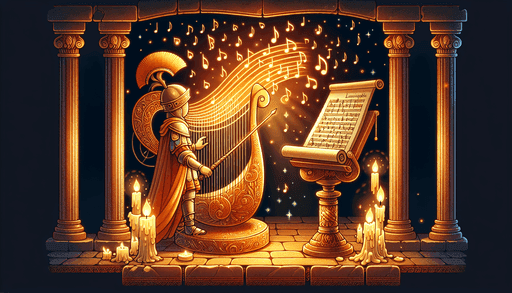 Roman musician leading a verb-ending rhythm chant